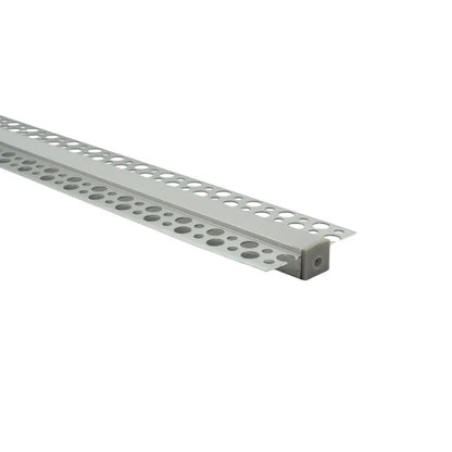 Profilo a scomparsa trimless in alluminio per LED da 12mm - vista laterale completa