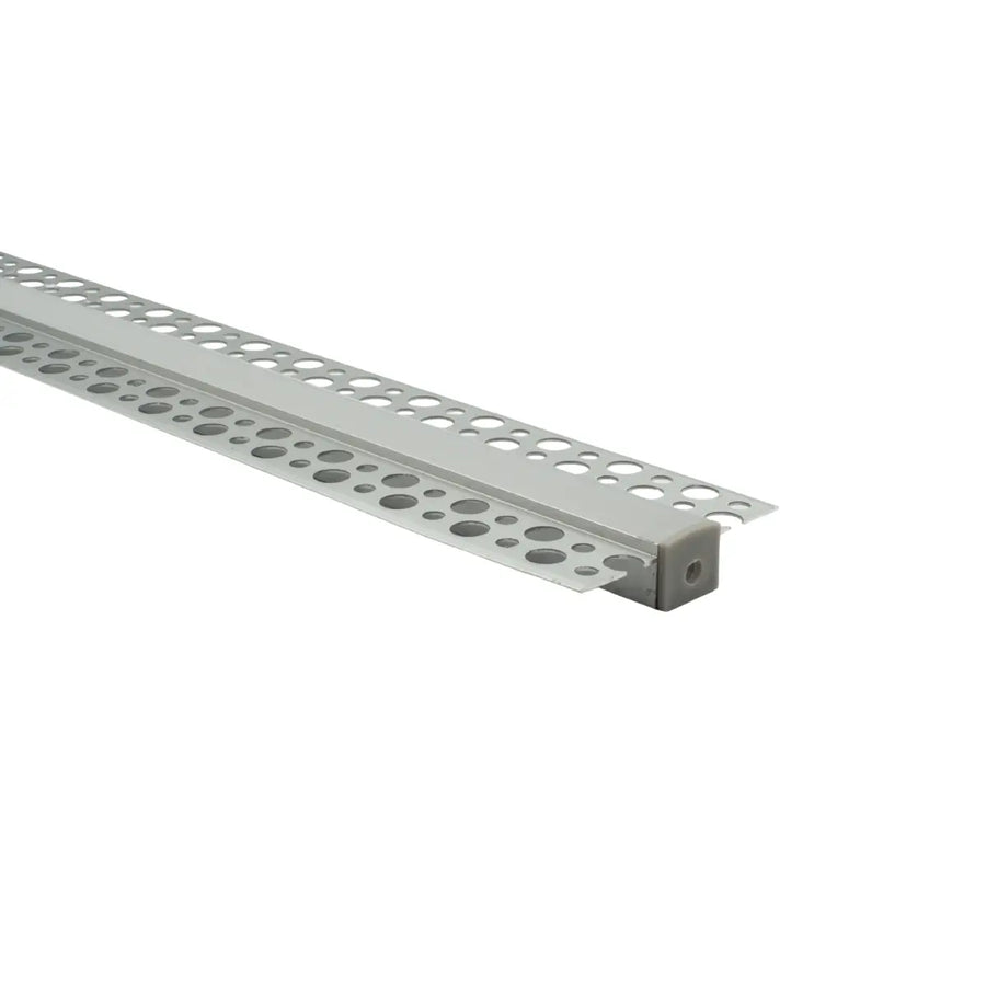 Profilo a scomparsa trimless in alluminio per LED da 12mm - vista laterale completa