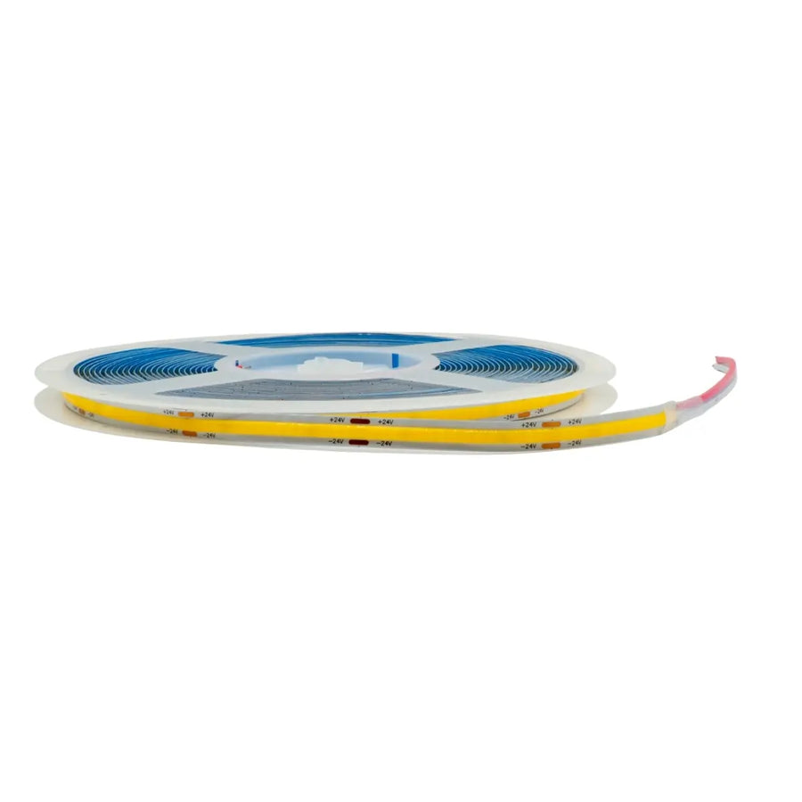Striscia LED COB 10W 3000K 24V dettaglio luce continua COB Gisled