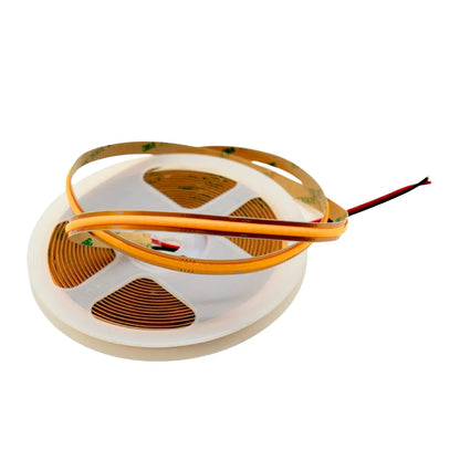 Striscia LED COB 24V 528 LED per metro con forbici e chip tagliati