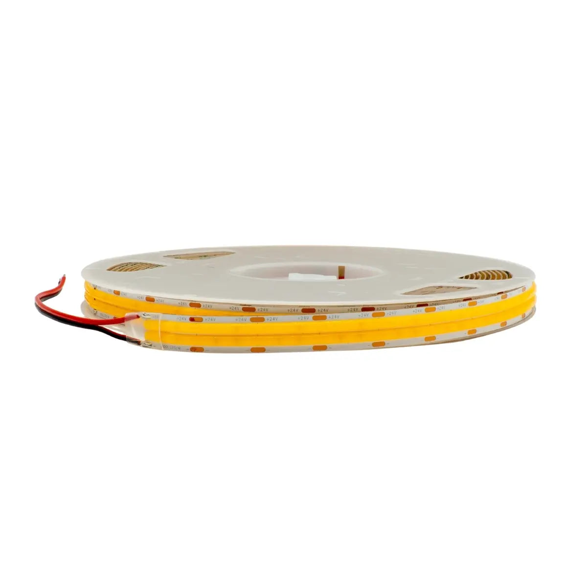 Striscia LED COB doppia fila 24W 3000K vista arrotolata su bobina