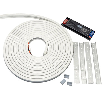 Striscia LED 10 metri 4000K CRI85 con kit completo e installazione semplice