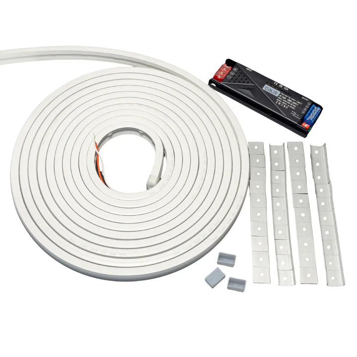 Striscia LED SMD 2835 24V IP67 in silicone puro 20m con kit completo – Gisled